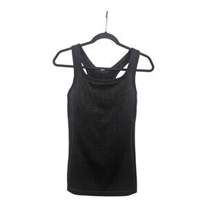 Prana Becksa Tank Womens S Heathered Brown Racerback Ribbed Stretch READ